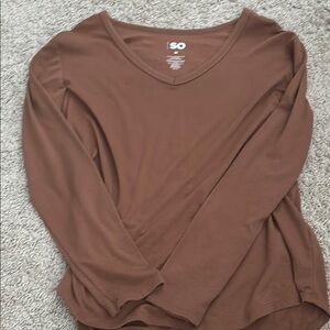 SO Brown Fitted 3/4 Sleeve T-Shirt